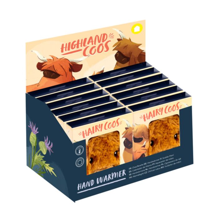 Highland Coo Ko Plysch Handvärmare