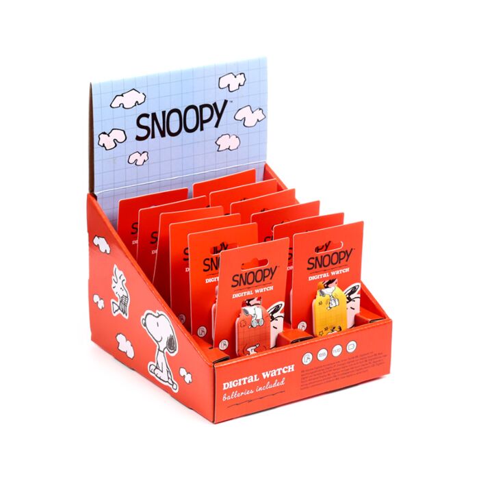Peanuts Snoopy Snobben & Woodstock Digitalklocka i Silikon