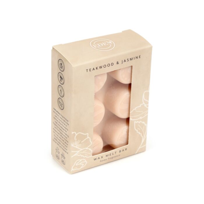 Eden 6-Pack Teakwood & Jasmin Vaxkakor