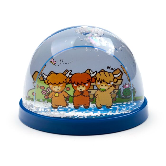 Adoramals Highland Coo Ko Liten Glitter Snöstorm Snöglob