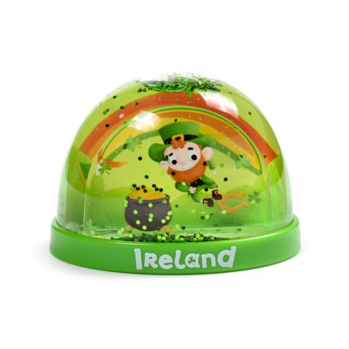 Luck of the Irish Irland Medium Glitter Snöglob