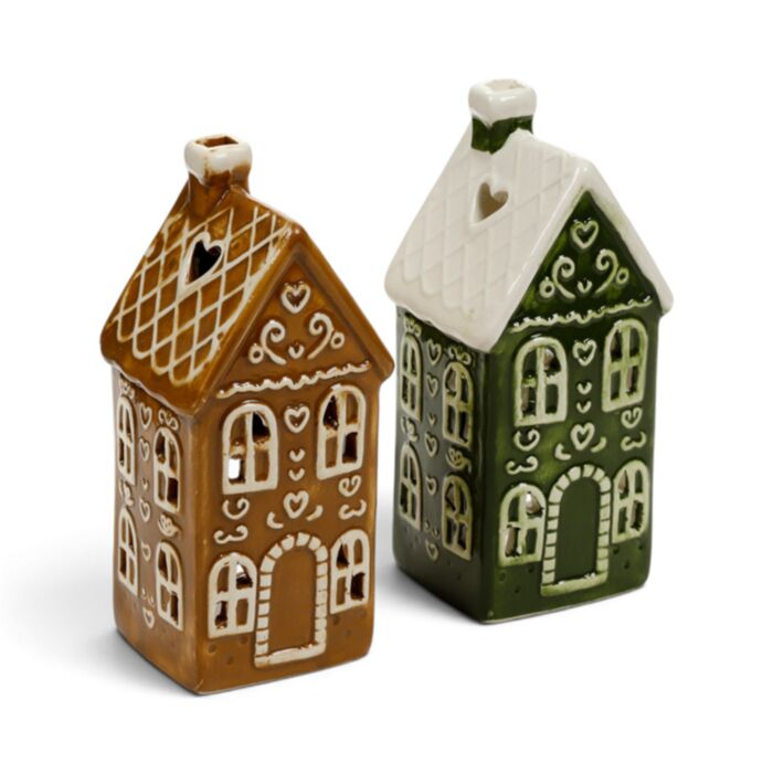 Jul Pepparkakshus Värmeljushållare - Town House