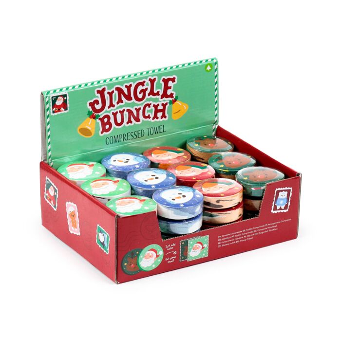 Jingle Bunch Jul Komprimerad Resehandduk