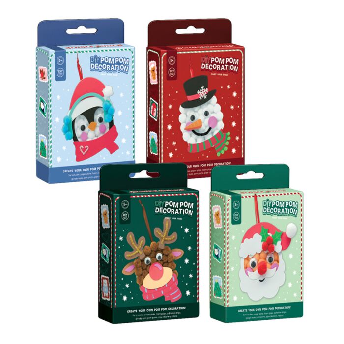 Jingle Bunch DIY Gör Din Egen Pom Pom Julgransdekoration