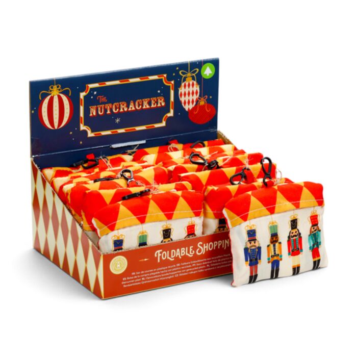 Ihopvikbar Återanvändbar Shoppingväska Jul Nutcracker