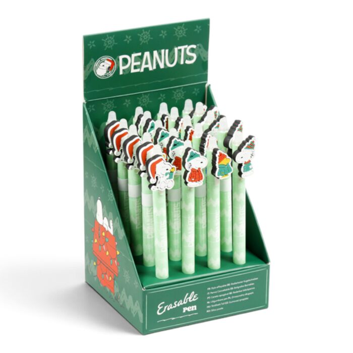 Peanuts Jul Snobben & Woodstock Suddbar Bläckpenna med PVC-Topp