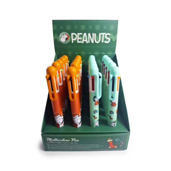 Jul Peanuts Snobben & Woodstock Penna med Multifärg (6 Färger)