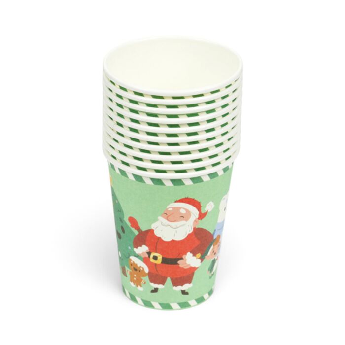 Jingle Bunch Jul 10-Pack Party Papperskoppar (9oz)