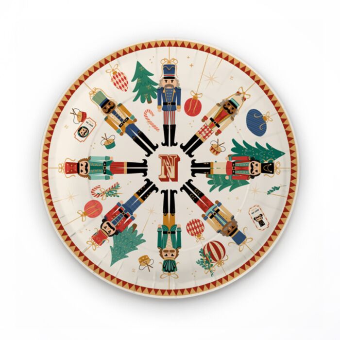 Jul Nutcracker 10-Pack Party Papperstallrikar