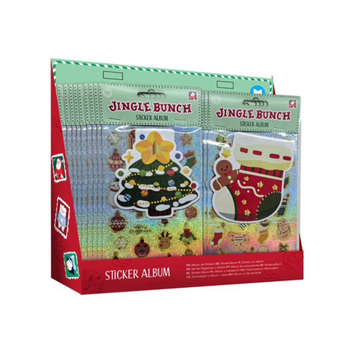 Jul Jingle Bunch Formad Stickerbok & Klistermärken