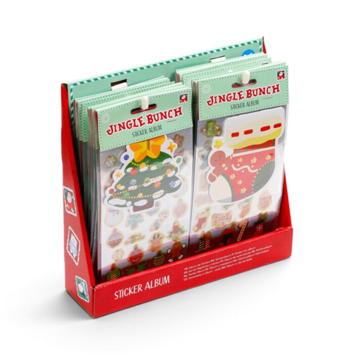 Jul Jingle Bunch Formad Stickerbok & Klistermärken