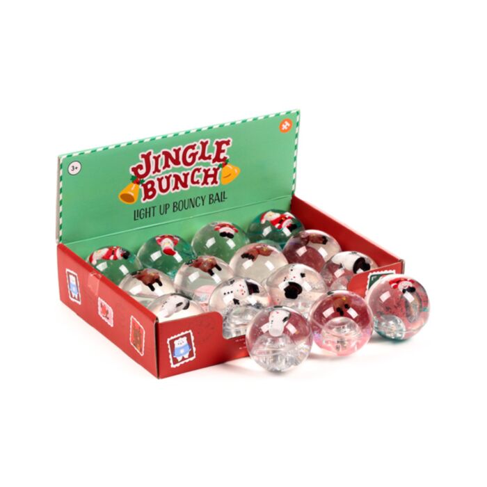 Jingle Bunch Jul High Bounce LED Blinkande Studsboll