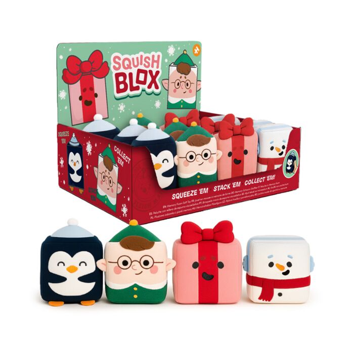 Squish Blox Jingle Bunch Jul Minneskum Plysch Klämmig Leksak