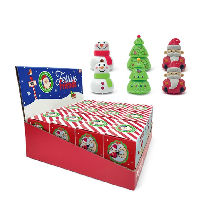 Mystery Festive Friends Jul Pull Back Leksak Blind Box