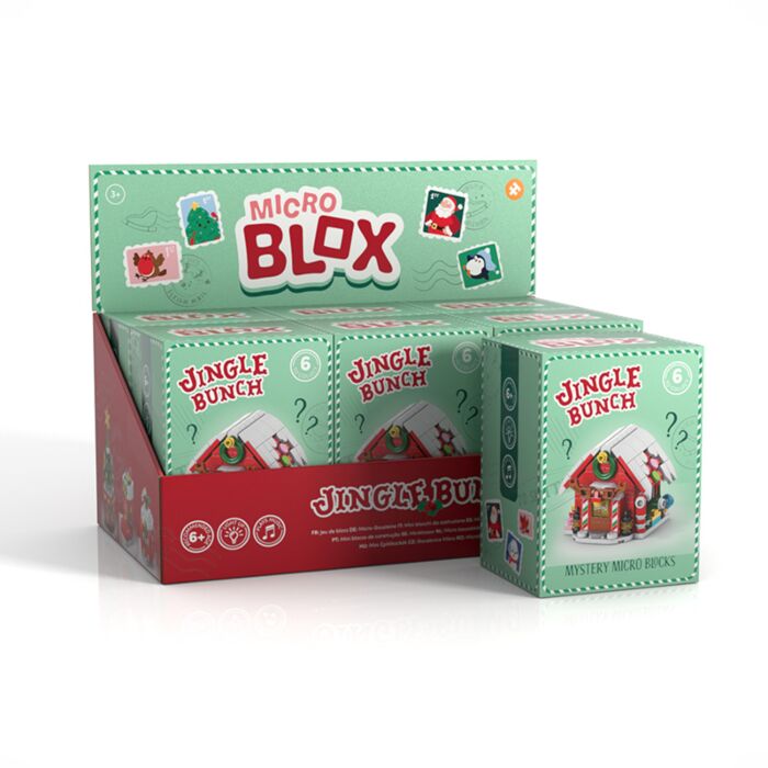 Mystery Jingle Bunch Jul Micro Blox Mini Byggklossar Blind Box