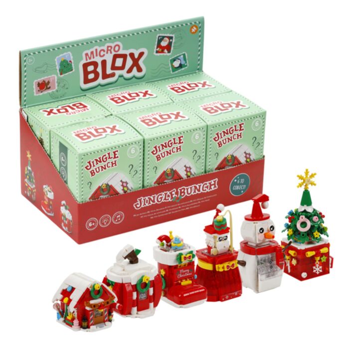 Mystery Jingle Bunch Jul Micro Blox Mini Byggklossar Blind Box