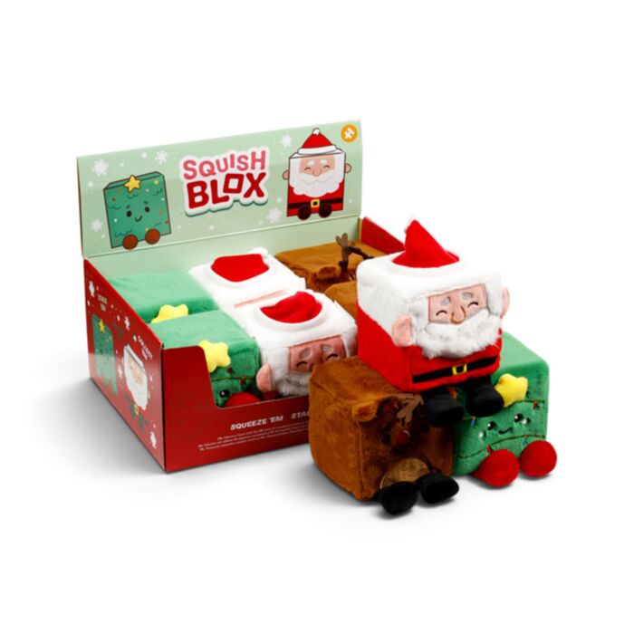 Squish Blox Jingle Bunch Jul Minneskum Stor Plysch Klämmig Leksak