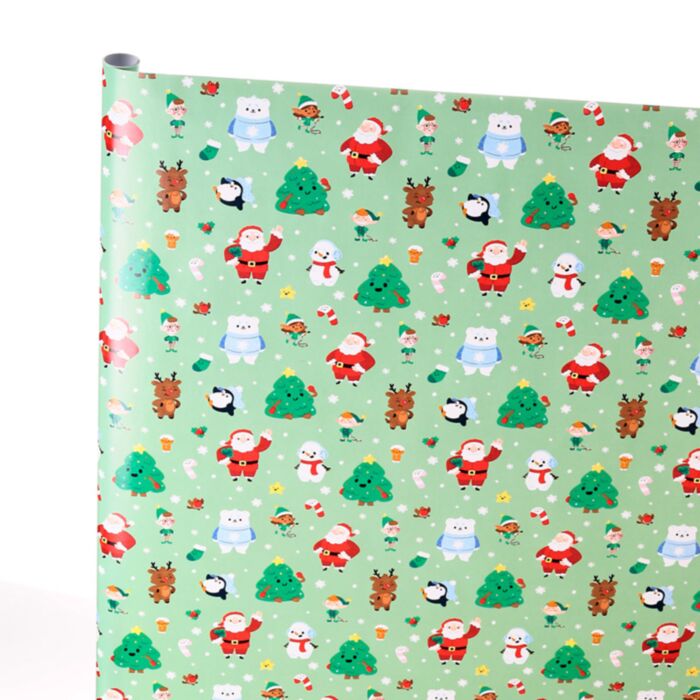 Jul Jingle Bunch 3m Omslagspapper Rulle