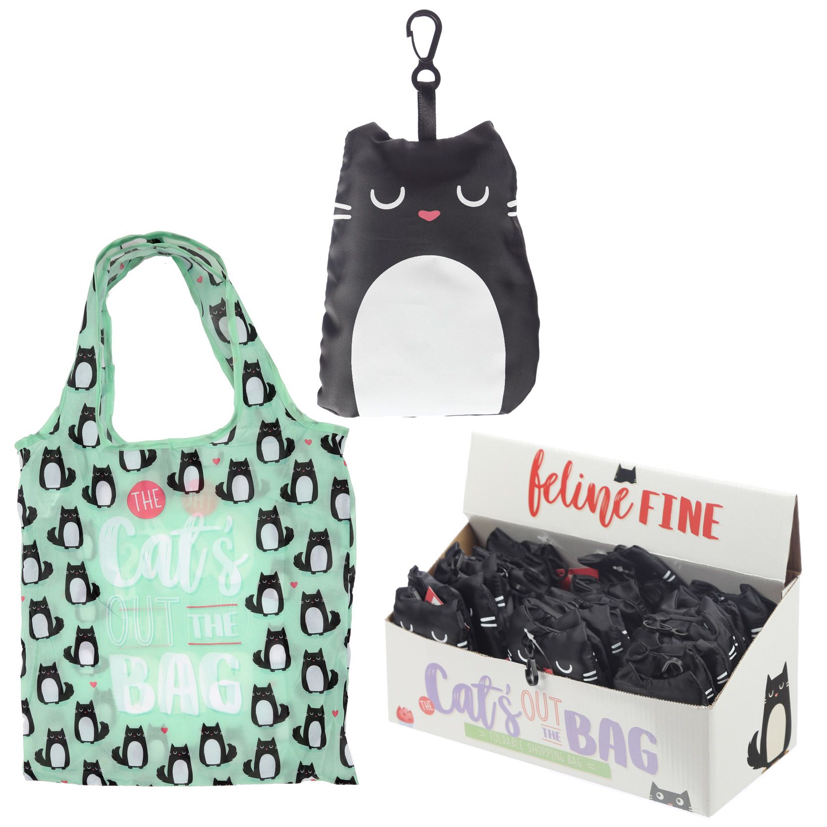 Ihopvikbar Väska Feline Fine The Cats Out Of Bag