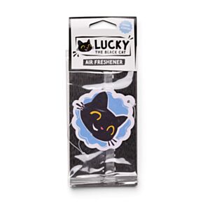 Citron Lucky the Black Cat Katt Ansikte Luftfräschare