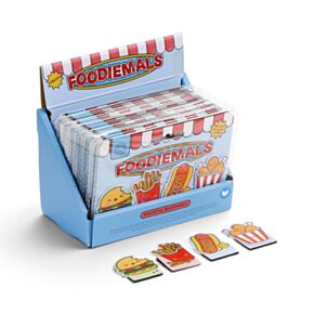 Foodiemals Fast Food Magnetiskt Bokmärke-Set