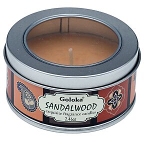 Goloka Sandalwood Vaxljus i Burk