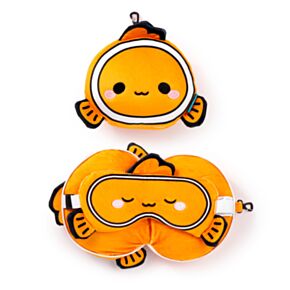 Relaxeazzz Adoramals Finley the Clown Fish Plysch Resekudde & Ögonmask