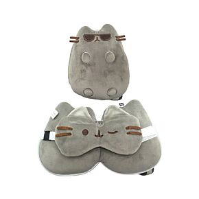 Relaxeazzz Pusheen Cat Katt med Solglasögon Plysch Formad Resekudde & Ögonmask Relaxeazzz Pusheen Cat Katt med Solglasögon Plysch Formad Resekudde & Ögonmask