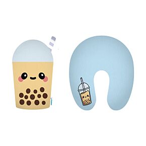 Swapseazzz Foodiemals Boba the Bubble Tea 2-i-1 Plysch Resekudde & Leksak