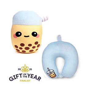 Swapseazzz Foodiemals Boba the Bubble Tea 2-i-1 Plysch Resekudde & Leksak