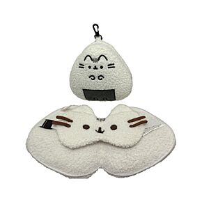 Relaxeazzz Pusheen Cat Katt Sushi Club Plysch Formad Resekudde & Ögonmask Relaxeazzz Pusheen Cat Katt Sushi Club Plysch Formad Resekudde & Ögonmask