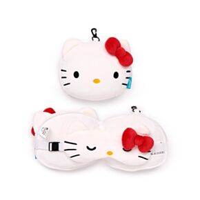 Relaxeazzz Hello Kitty Plysch Resekudde & Ögonmask