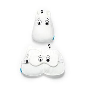 Relaxeazzz Mumin Formad Plysch Resekudde & Ögonmask