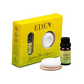 Eden Citron & Bergamott Gipssten Diffuser & Doftolja-Set