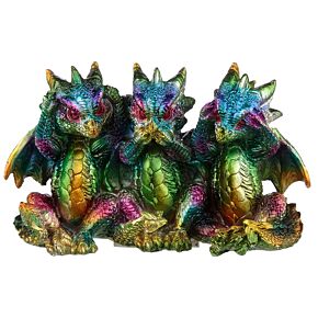 Regnbågsdrake Metallic Hear No See No Speak No Evil Regnbågsdrake Metallic Hear No See No Speak No Evil