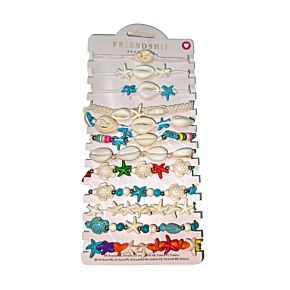 Vänskapsarmband - Snäckor & Sjöstjärna