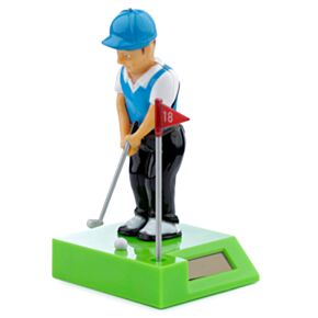Golfspelare Solcellsfigur