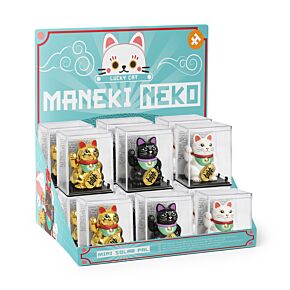 Maneki Neko Vinkande Katt Mini Solcellsfigur