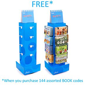 16 Krokar Roterande Ställ för Magnetiska Bokmärken