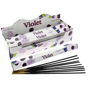 Stamford Premium Hex Rökelse Stickor - Viol 37104