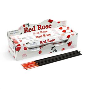 Stamford Premium Hex Rökelse Stickor - Röd Ros 37105