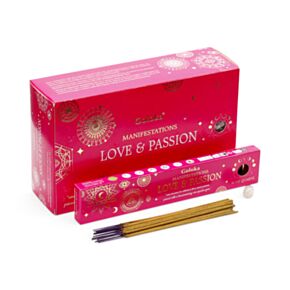 Goloka Manifestations Love & Passion Rose & Rose Quartz Ädelsten Set