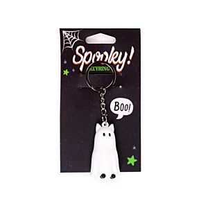 Spooky Spöke Katt 3D PVC Nyckelring