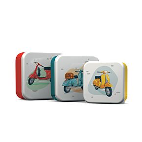3-Pack Lunchlådor M/L/XL - Scooter