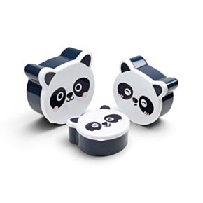Adoramals Panda Formad Lunchlåda 3-Pack