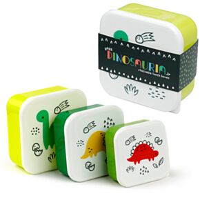 3-Pack Lunchlådor S/M/L -  Dinosauria Jr