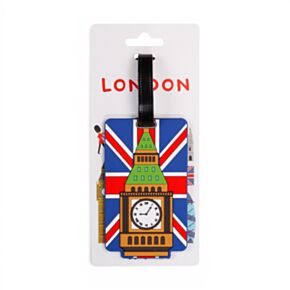PVC Bagagelapp - London Unionflagga Big Ben
