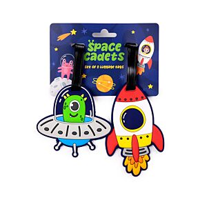 Space Cadets PVC Bagagelapp 2-Pack