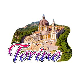 3D Tryckt Kustsouvenir Magnet Torino Superga 3D Tryckt Kustsouvenir Magnet Torino Superga