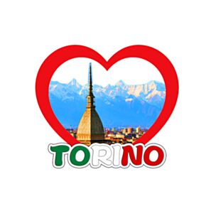 3D Tryckt Kustsouvenir Magnet Torino Mole